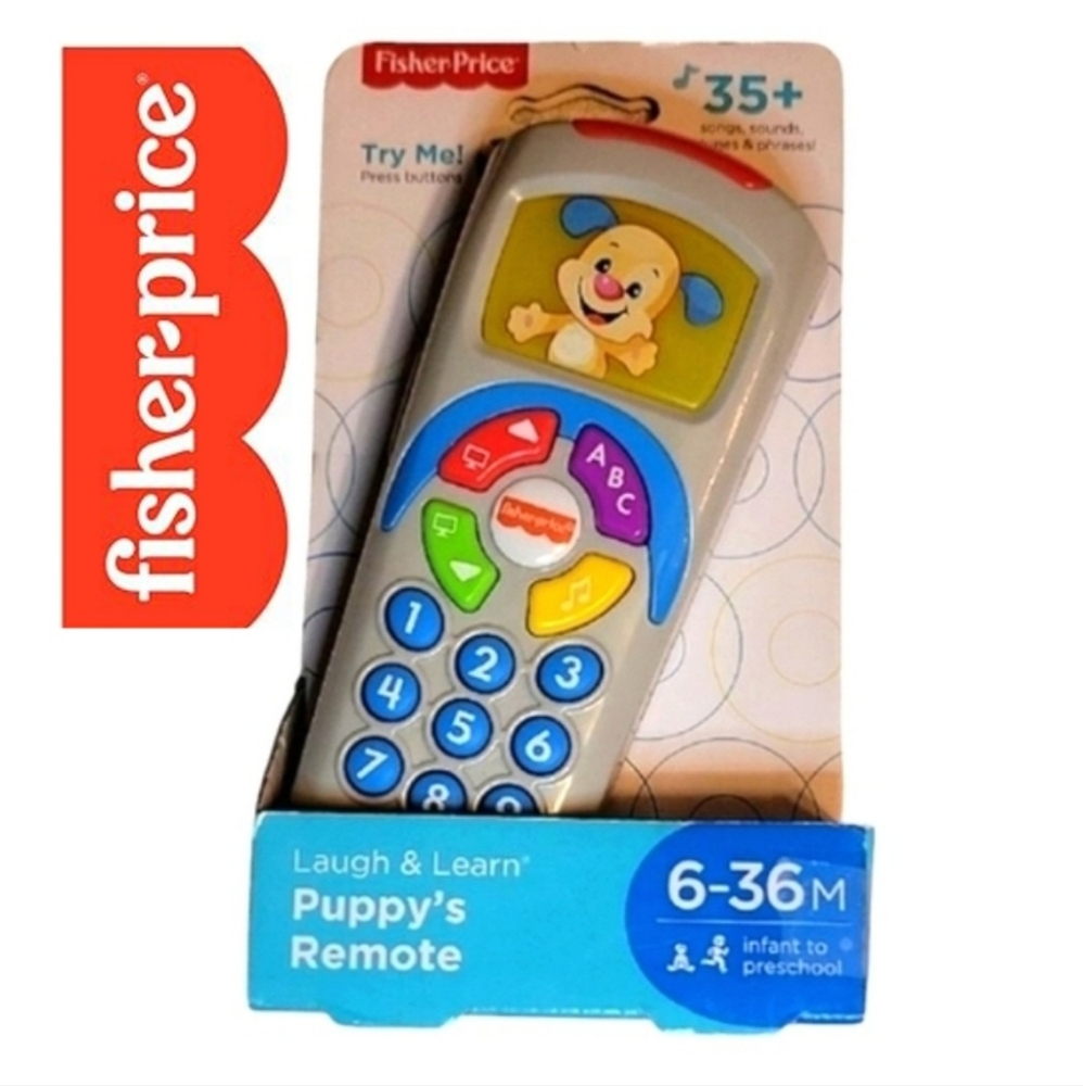 Fisher-Price Laugh & Learn Puppy's Remote Pretend TV Control with Music & Lights